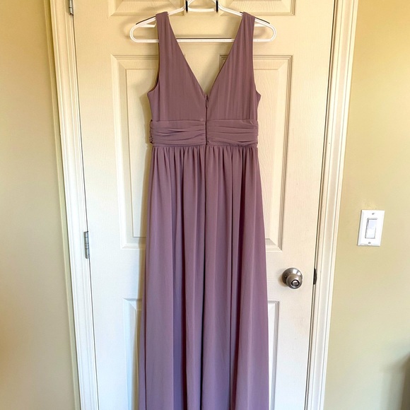 Prom/Wedding - Mauve Long Dress w/ Leg Slit - Size M - Soiéblu - Picture 4 of 7